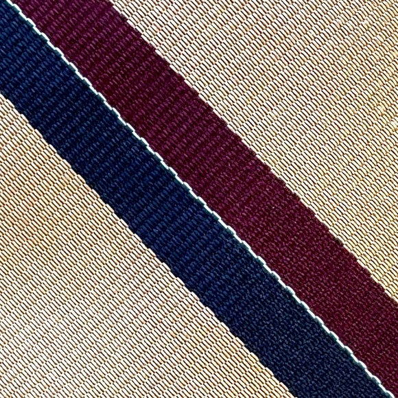 Robert Talbott British Repp Striped Silk Tie - Picture 7 of 7